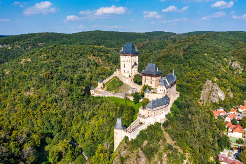 From Prague: Small Group Koneprusy Caves & Karlstejn Castle