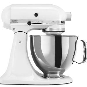 KitchenAid Artisan Series Porcelain White 5-Quart Tilt-Head Stand Mixer + Reviews | Crate & Barrel