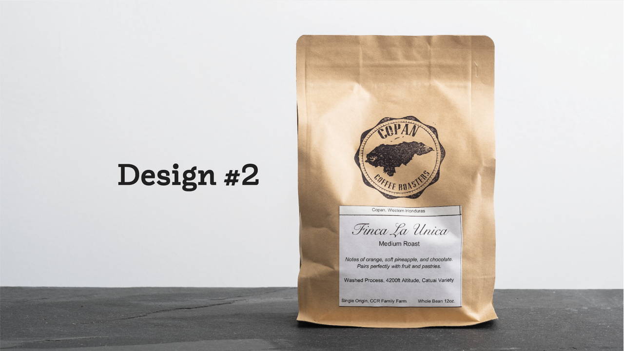 Brown Paper Bag of Coffee with Label that states "Finca La Unica"