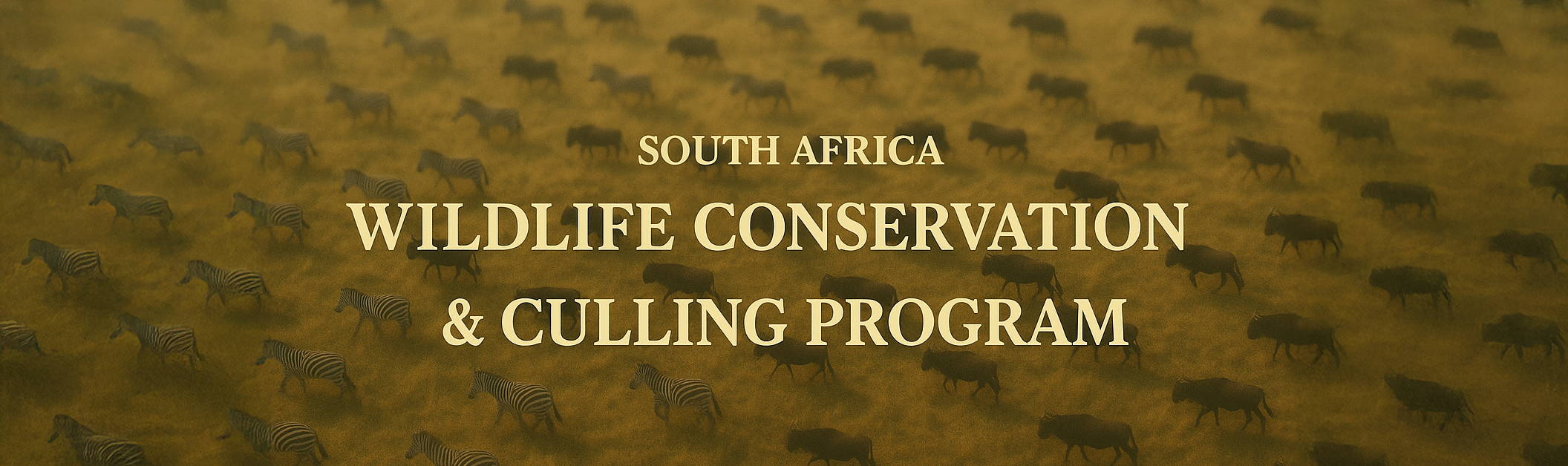 south african wildlife conservation and culling program