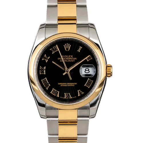 Rolex Datejust 36 Black Sunburst Dial