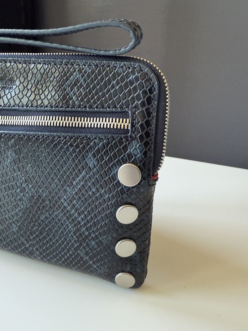 Nash | French Navy Snake/Brushed Silver | Sml - $165.00 | Hammitt Heritage