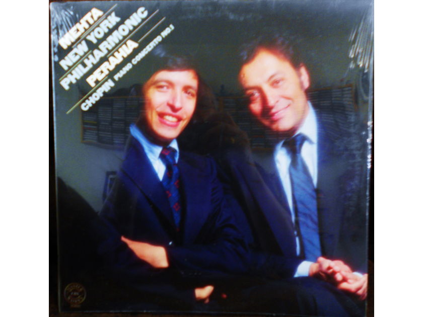 FACTORY SEALED ~ MURRAY PERAHIA ~ ZUBIN MEHTA ~  - CHOPIN~PIANO CONCERTO NO 1 IN E MINOR FOR PIANO & ORCHESTRA OP 11~NEW YORK PHILHARMONIC ~  CBS MATERWORKS 35893 (1980)