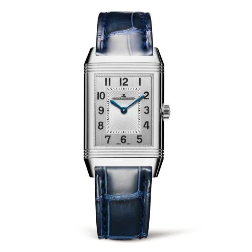 Reverso Classic Medium Duetto Stainless Steel / Silver / Alligator