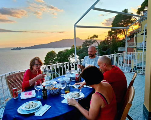 Cooking classes Sant'Andrea di Rovereto: Hands in the dough with a sea view: Pansoti and home recipes