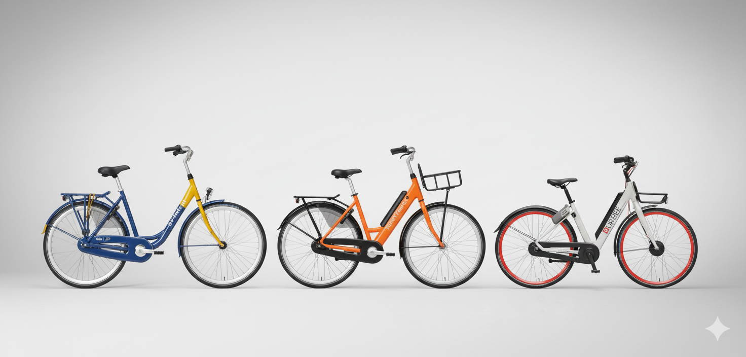 deelfietsen vergelijking