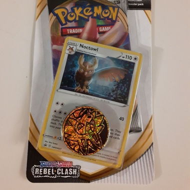 Promokarte Noctowl & Pokémon Blister
