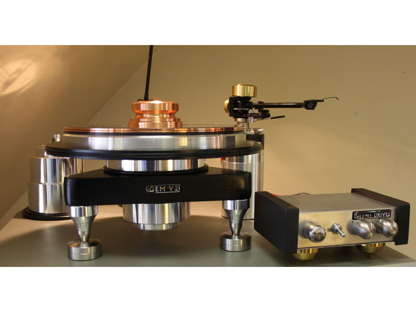 TTW Audio Killer Analogue Package  GEM Turntable - 9 INCH Jelco 750 Tone Arm  - Copper Center Weight - Phono Cable