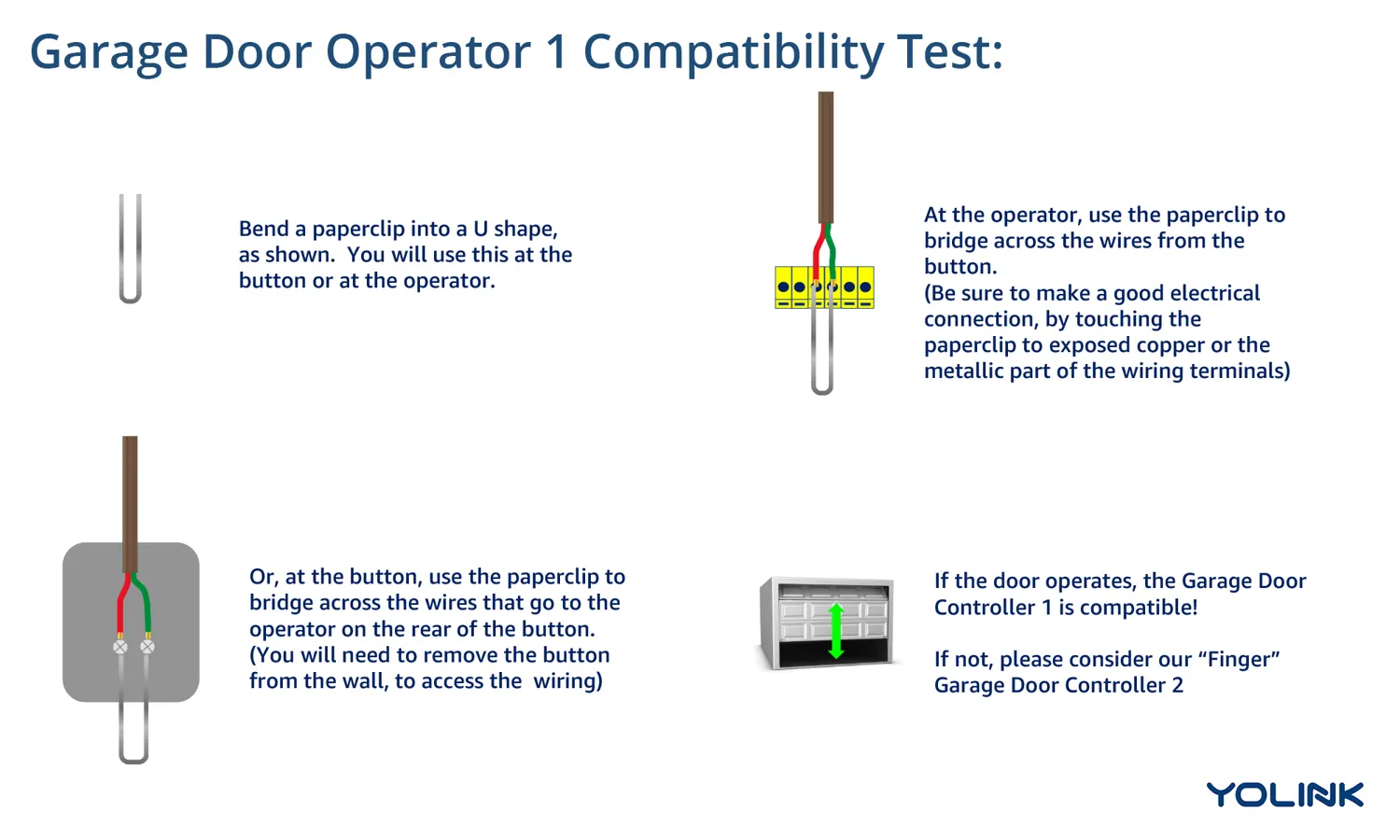 YoLink Garage Door Operator 1 Compatibility Test for Smart Garage Opener 