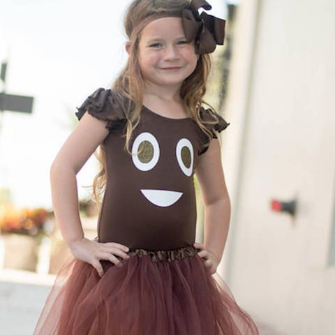 Poop Emoji Halloween Costume for Girls – Leotard Boutique