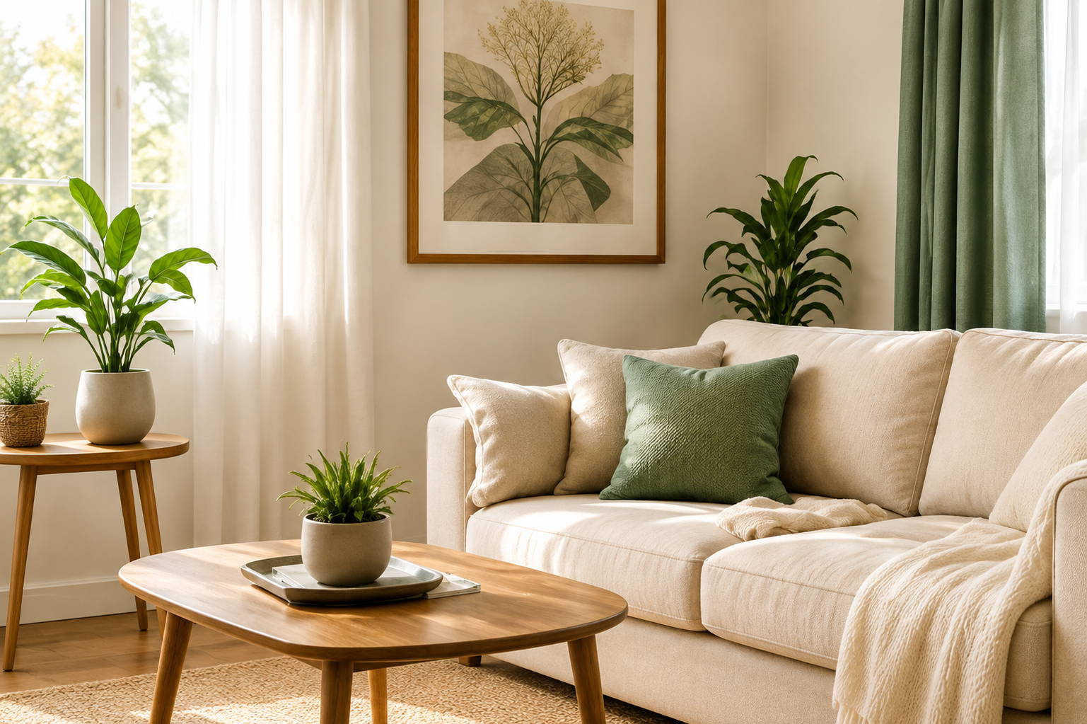 Sala acogedora para disfrutar las fragancias Happy Home