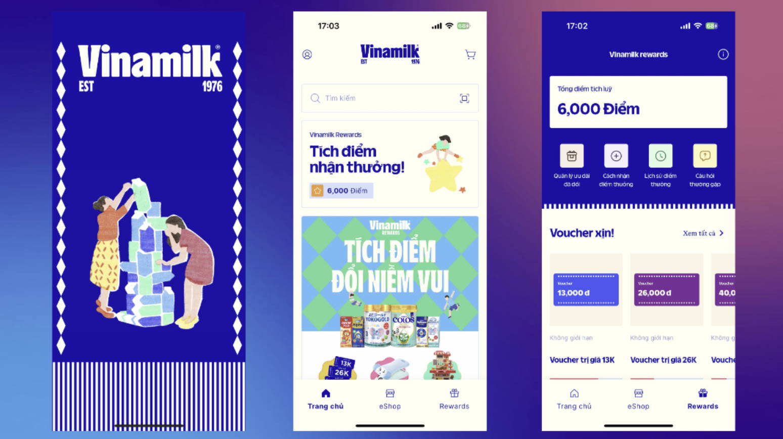 Vinamilk rewards points Joy Loyalty case studies