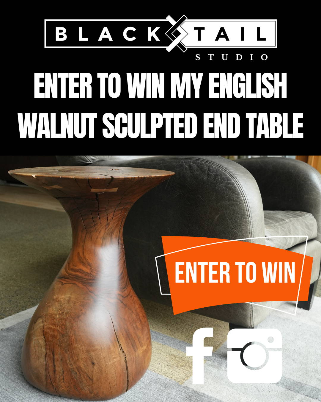 The Blacktail Studio End Table Giveaway