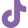 purple tik tok logo