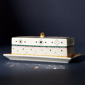 Bistro Garden Tile Butter Dish