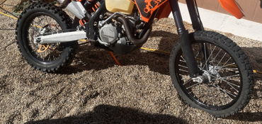 2007 KTM 500 EXC motorcycle for rent near Tehachapi, CA