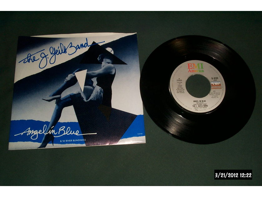 J Geils Band - Angel In Blue 45 With Picture Sleeve NM