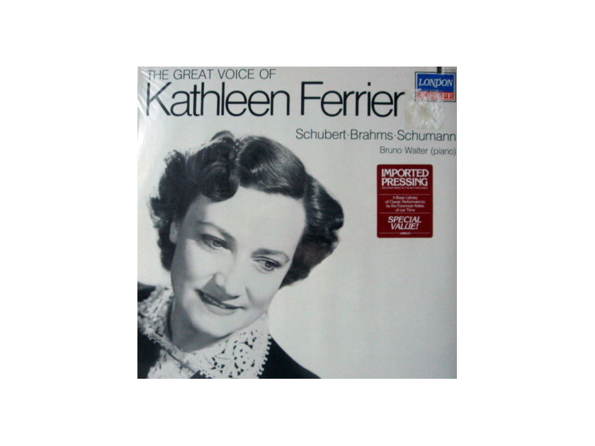 ★Sealed★ London-Decca / - The Great Voice of Kathleen Ferrier with Bruno Walter Piano!