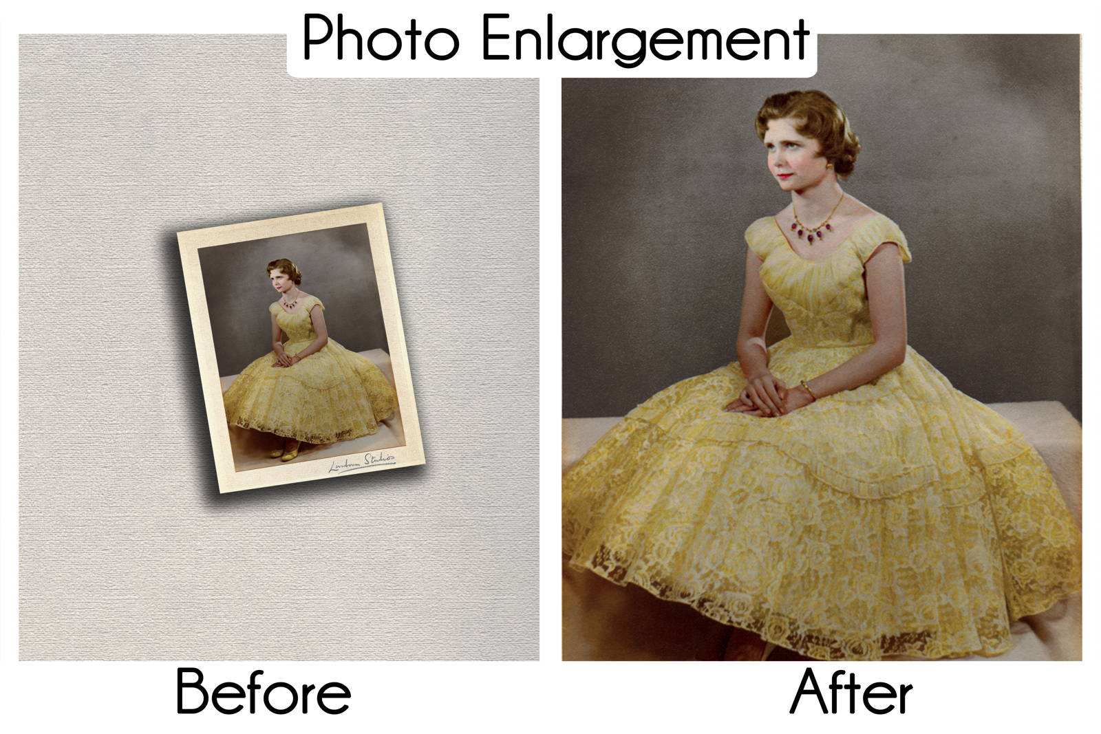 Photo restoration example 4