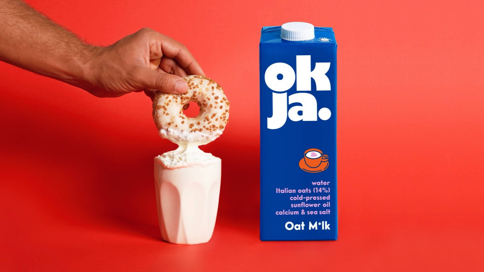 Featured image for OKJA is a Straightforward Oat M*lk With a Design to Match