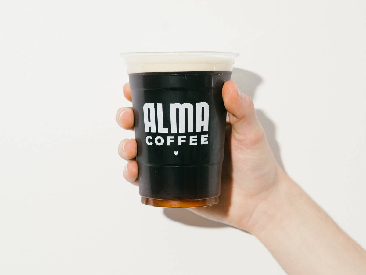 16 oz. glass of Nitro Cold Brew