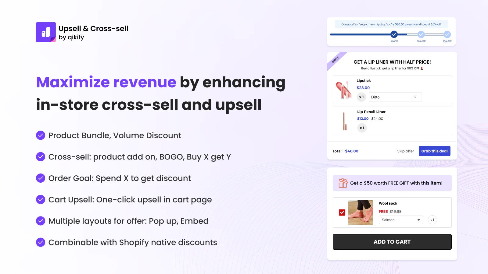 Qikify Upsell Bundle, Discount