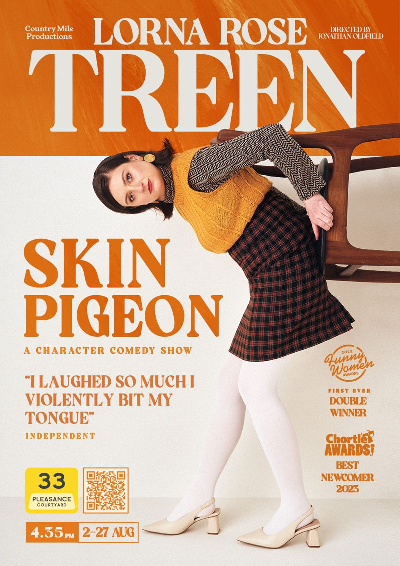 The poster for Lorna Rose Treen: Skin Pigeon