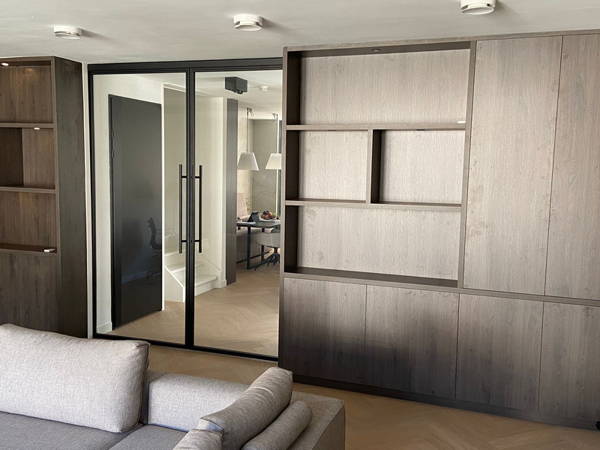 Inbouwkasten op maat, klantproject Houtenmeubelshop