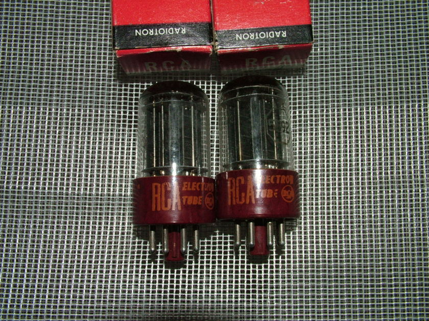 RCA red base 5692   date code 6404 Matched pair