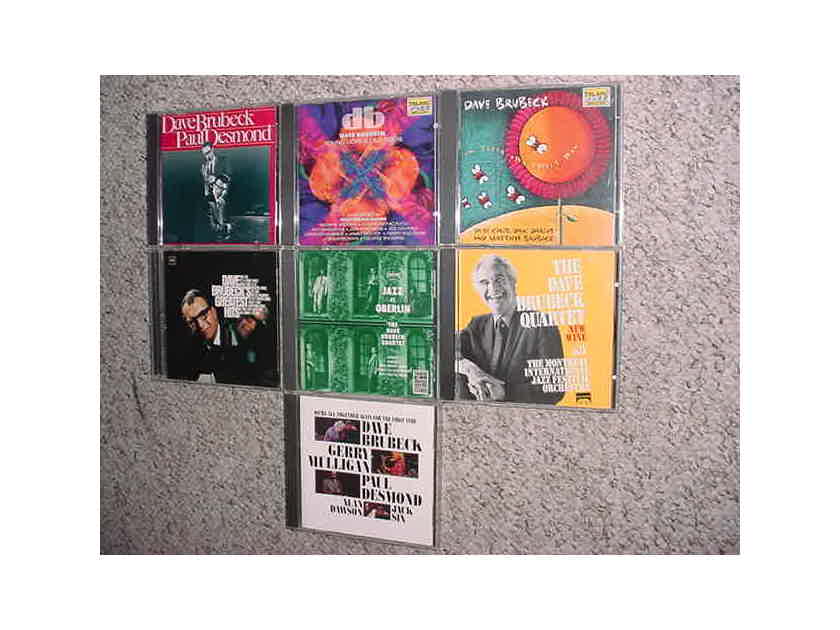 Dave Brubeck jazz cd lot of 7 cd's - Oberlin,new wine,own sweet way,paul desmond, greatest hits,young lions/old tigers,more!