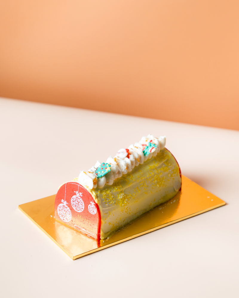 White Christmas Mango Yuzu Log