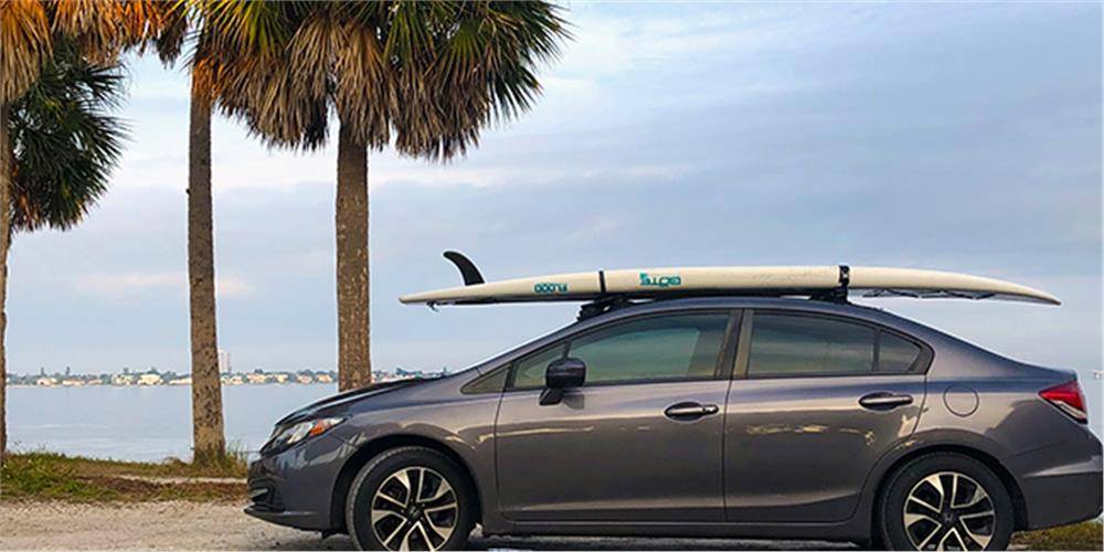 paddle board on top of honda civic