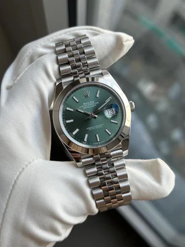 Rolex Datejust Olive Index Dial Jubilee Bracelet