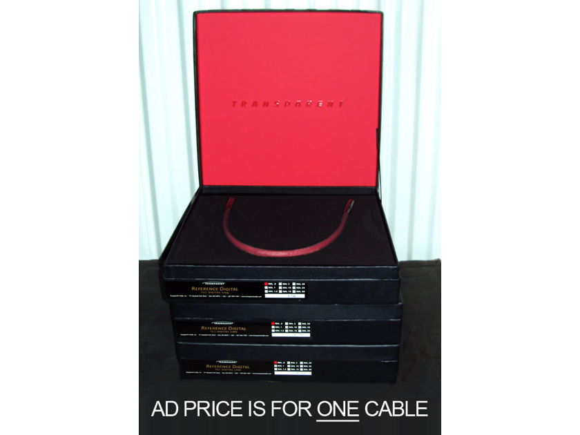 Transparent REFERENCE ★  RDL.5 Digital Cable ★  50% off, trades, layway, best deal