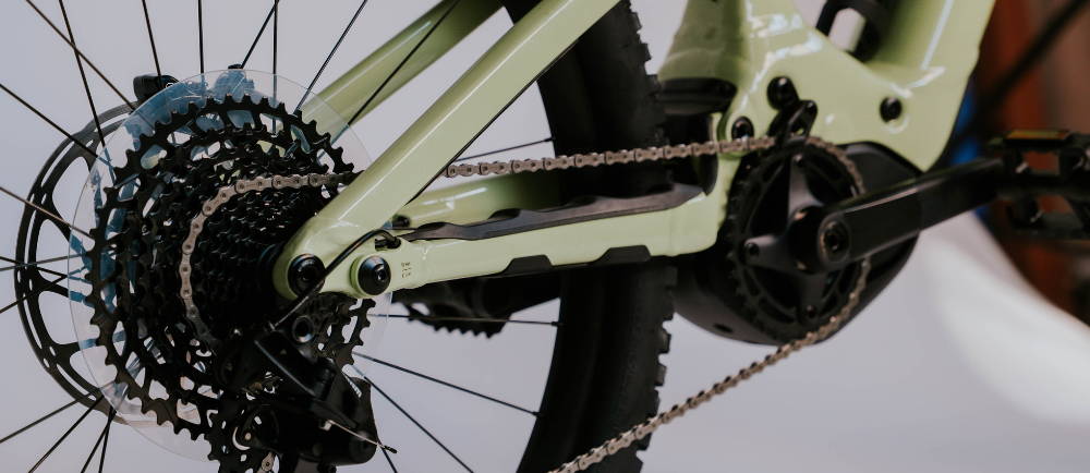 Drivetrain of Specialized Turbo Levo electric mountain bike
