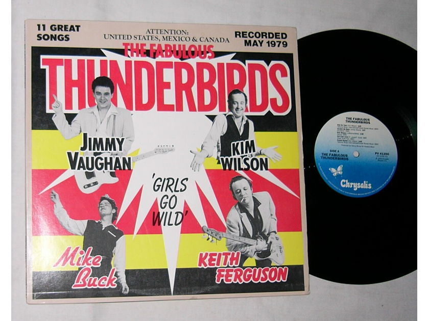 THE FABULOUS THUNDERBIRDS LP- - SELF TITLED 1979  album on Chrysalis--JIMMY VAUGHAN