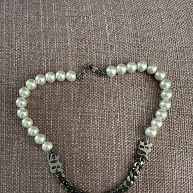 MISBHV M beaded pearl necklace 