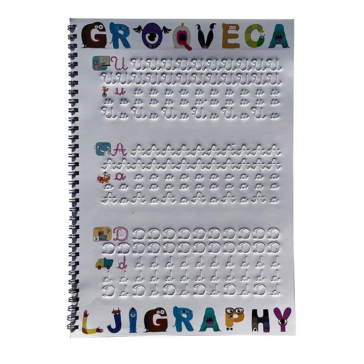 3 x Set Groove Calligraphy ™ Reusable Copybooks – Groove Calligraphy Europe