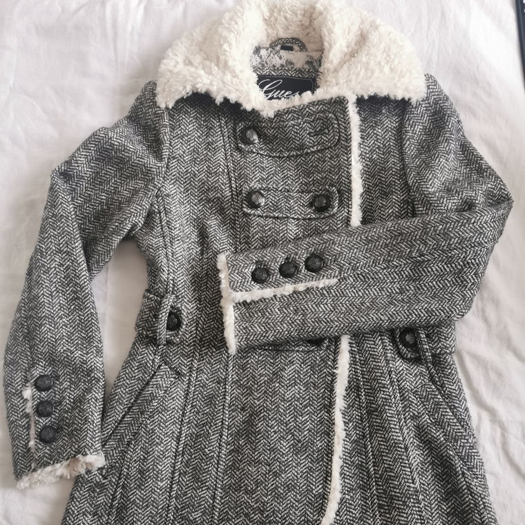 Military style, 45% wool, faux fur