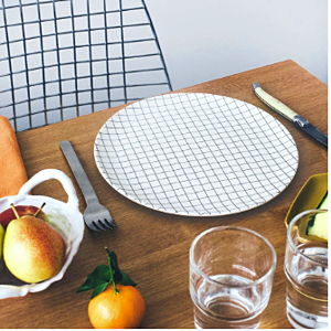 Xenia Taylor Bamboo Outdoor Dinner Plates, Metric, Set of 4