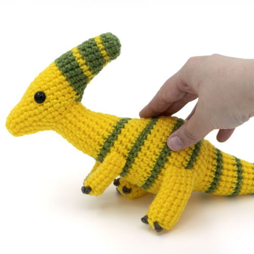 Amigurumi Parasaurolophus-dinosaurus