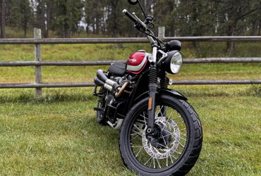 2018 TRIUMPH SCRAMBLER 900 motorcycle for rent near Rapid City, SD