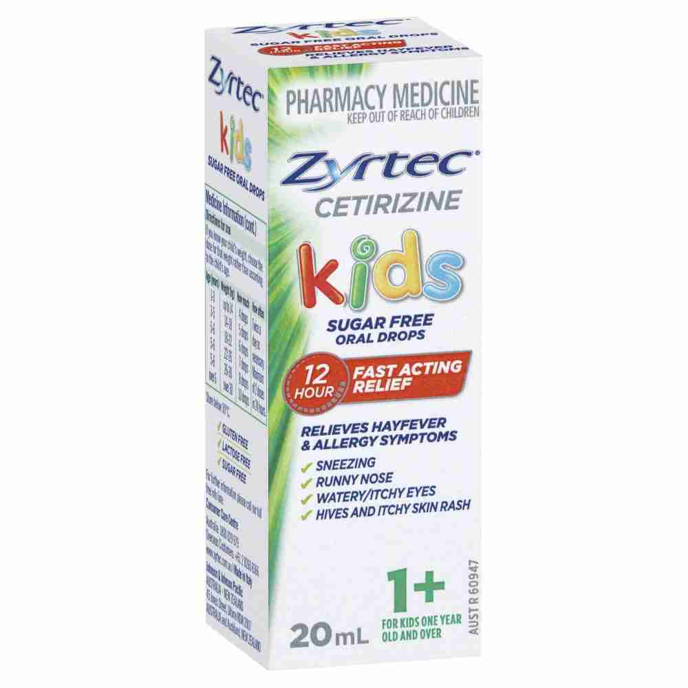 Zyrtec Kids Allergy Antihistamine & Hayfever Oral Drops 20mL