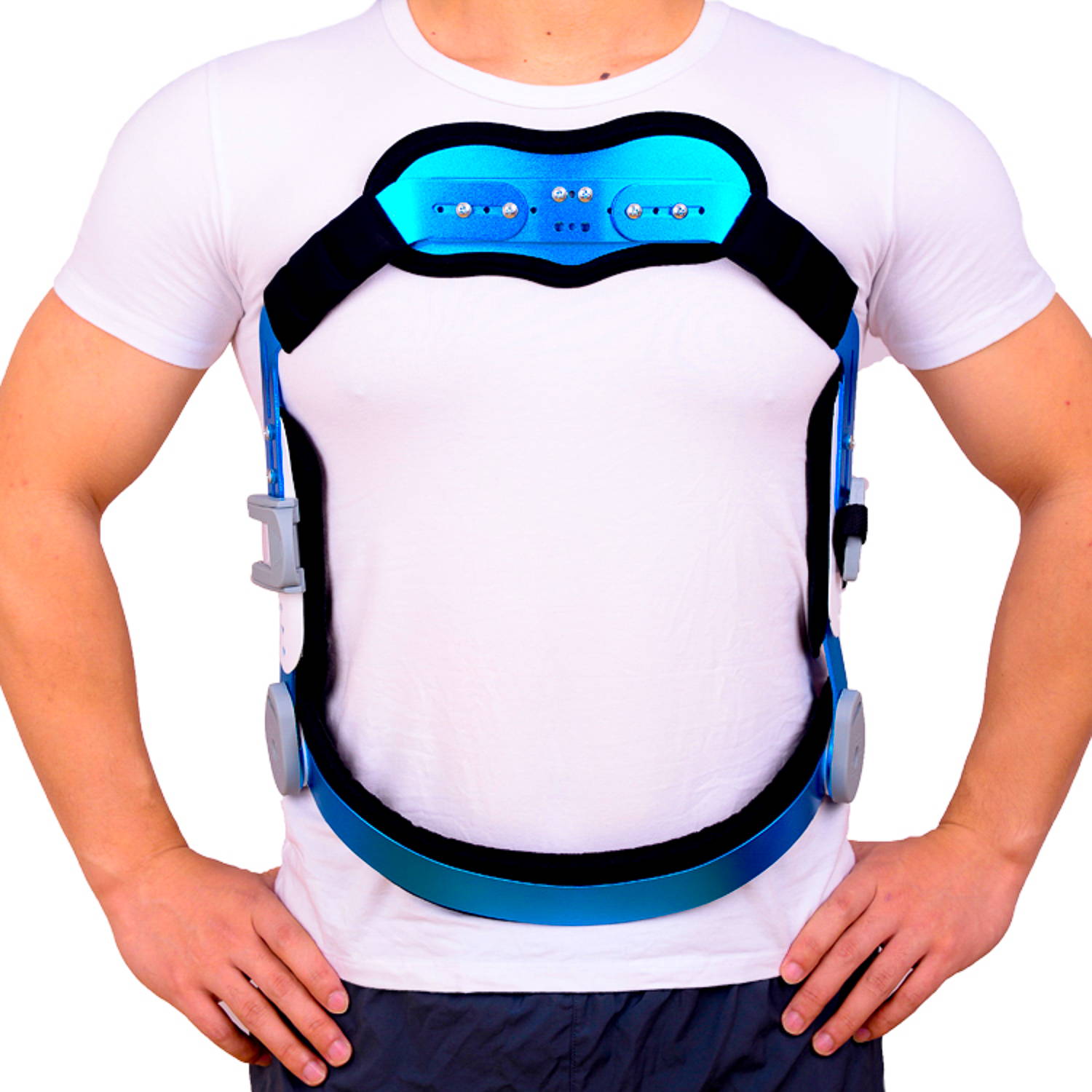 how Heated Decompression Back Belt & Portable Lumbar Traction Device with Heating Pad works to relieve pain and pressure off the back discs