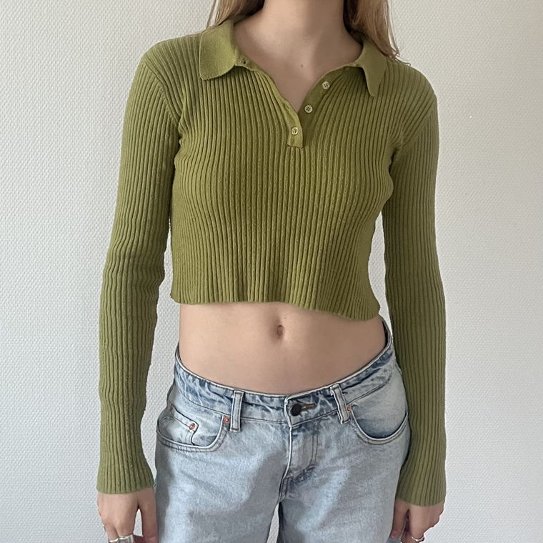 olive long sleeve top