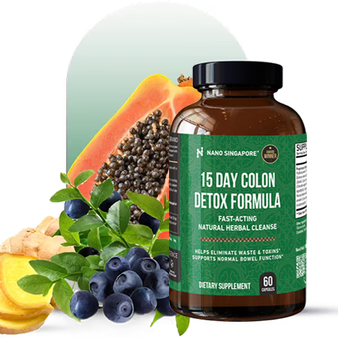 A bottle of our best weight loss detox pills next to various fruits