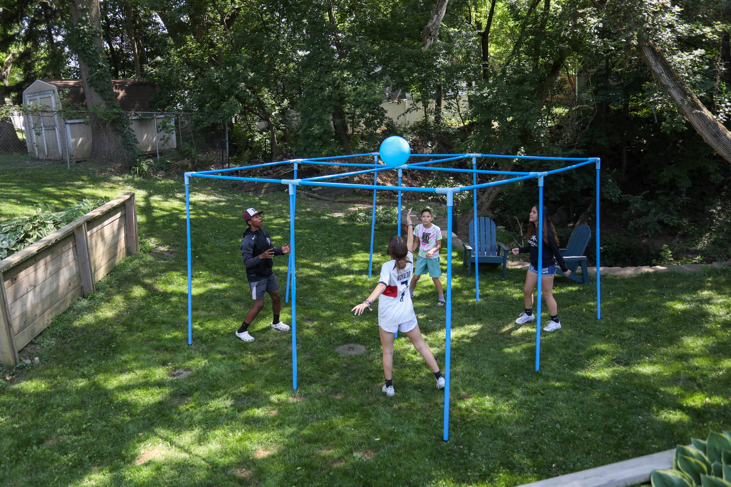 If you’re looking for a new way to connect with your family, set up 4 Square in the Air. 