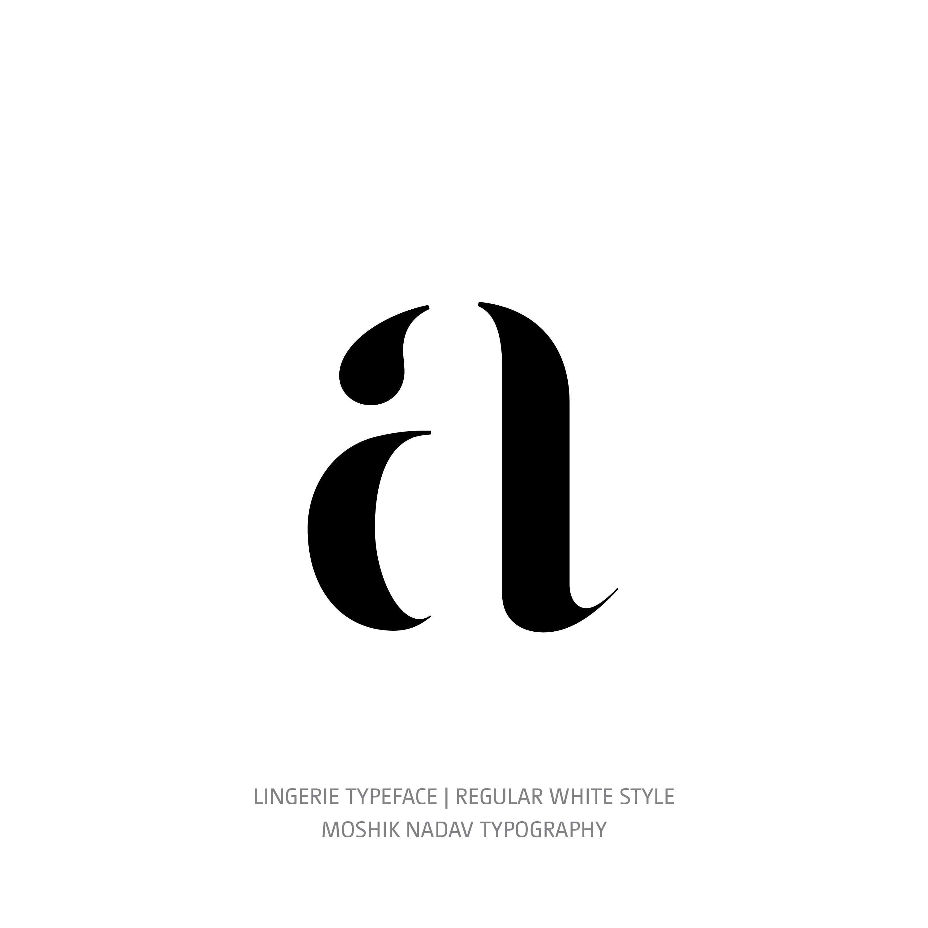 Lingerie Typeface Regular White a