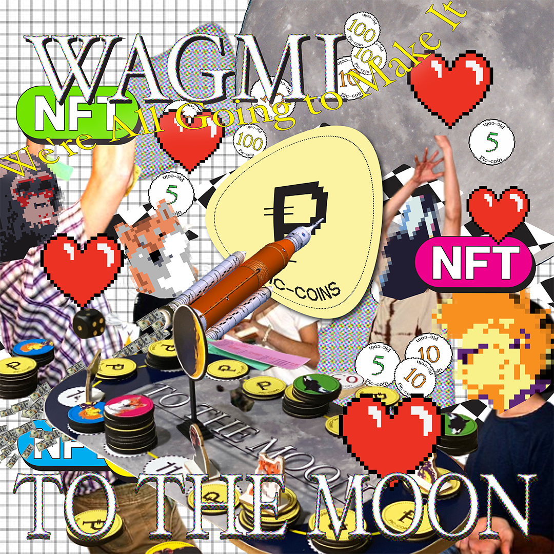 Image of WAGMI to the Moon