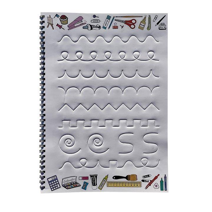  HZW 3D Round English Groove Calligraphy Copybook